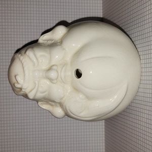 Benihana of Tokyo White Tiki Snow Buddha Ceramic mug/glass